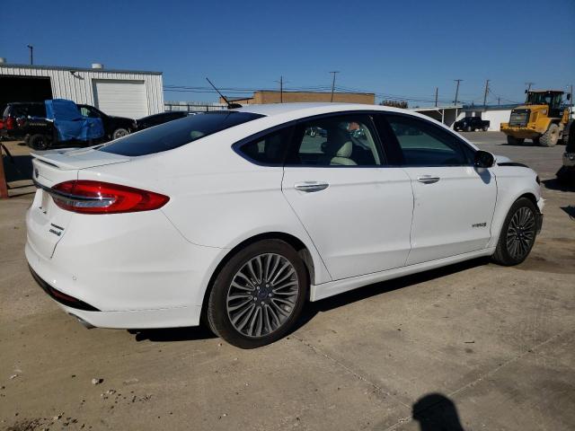 3FA6P0RU6HR359852 - 2017 FORD FUSION TITANIUM HEV WHITE photo 3