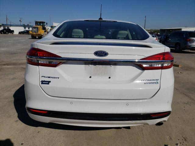 3FA6P0RU6HR359852 - 2017 FORD FUSION TITANIUM HEV WHITE photo 6