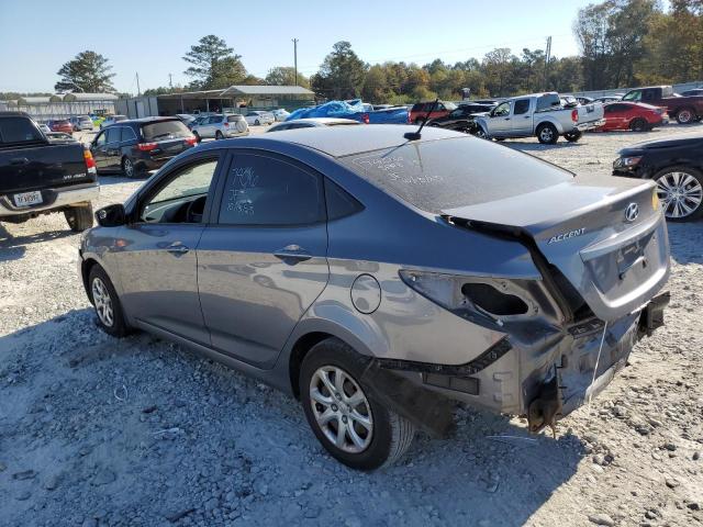 KMHCT4AE3DU579811 - 2013 HYUNDAI ACCENT GLS GRAY photo 2