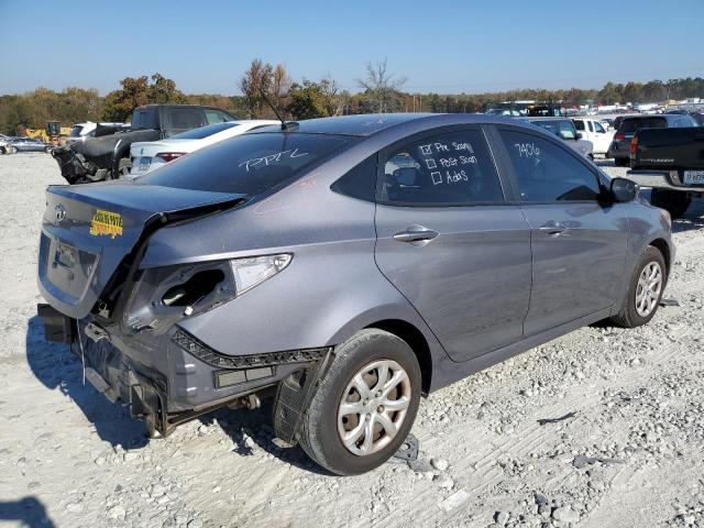 KMHCT4AE3DU579811 - 2013 HYUNDAI ACCENT GLS GRAY photo 3