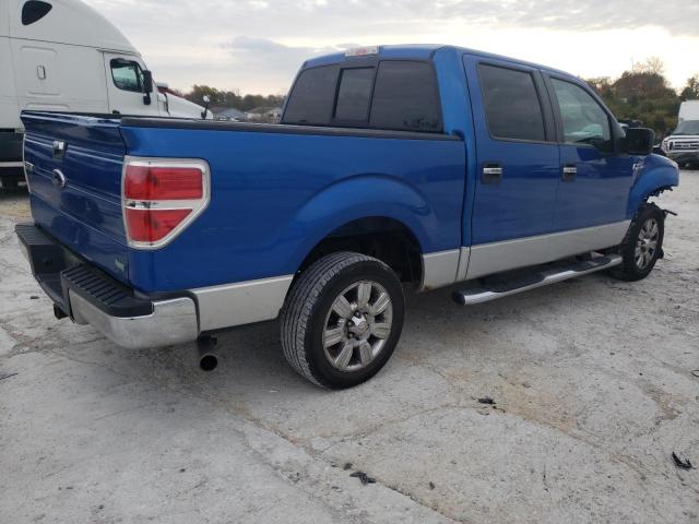 1FTFW1CV6AFA12478 - 2010 FORD F150 SUPERCREW BLUE photo 3