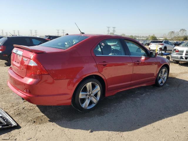 3FAHP0KC3AR350817 - 2010 FORD FUSION SPORT RED photo 3