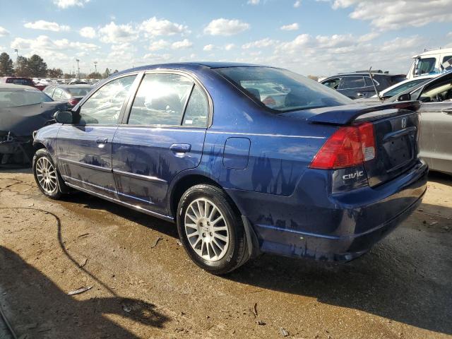 2HGES16575H608966 - 2005 HONDA CIVIC LX BLUE photo 2