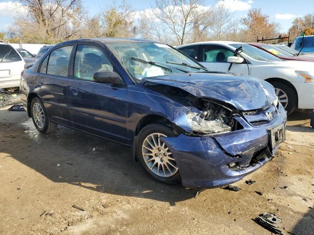 2HGES16575H608966 - 2005 HONDA CIVIC LX BLUE photo 4