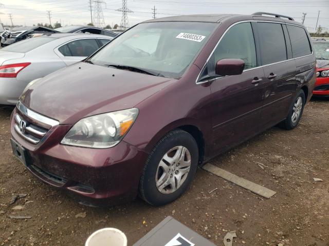 5FNRL38787B087983 - 2007 HONDA ODYSSEY EXL PURPLE photo 1