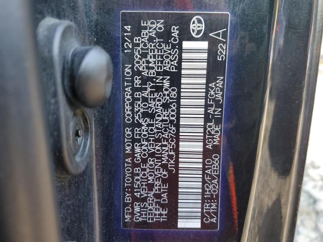 JTKJF5C76FJ006180 - 2015 TOYOTA SCION TC შავი ფოტო 12