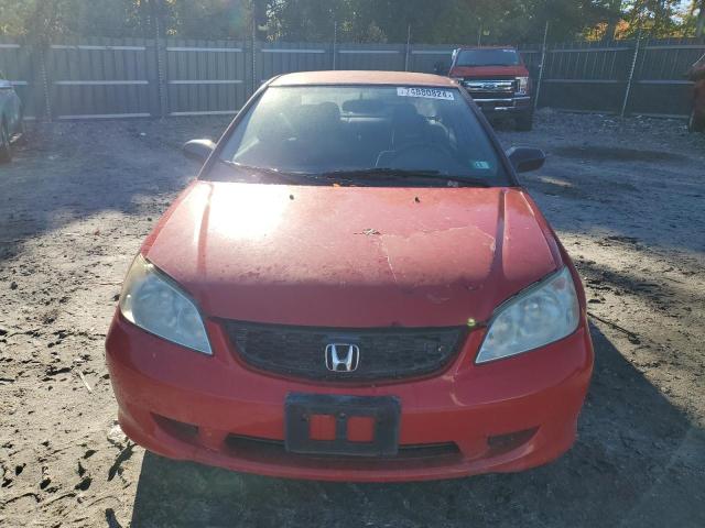 1HGEM22124L068432 - 2004 HONDA CIVIC DX VP Կարմիր լուսանկար 5