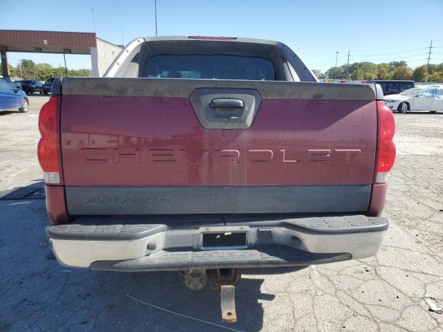 3GNEK12T74G188036 - 2004 CHEVROLET AVALANCHE K1500 MAROON photo 6