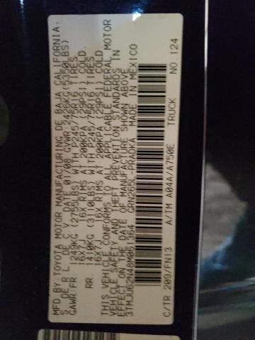 3TMJU62N48M061364 - 2008 TOYOTA TACOMA DOUBLE CAB PRERUNNER BLACK photo 12