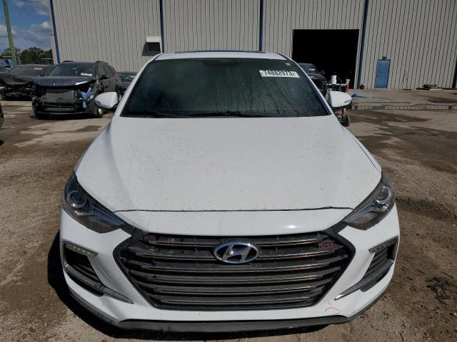 KMHD04LBXJU506043 - 2018 HYUNDAI ELANTRA SPORT WHITE photo 5