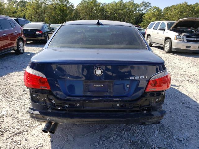 WBANU53508CT12521 - 2008 BMW 528 I BLUE photo 6