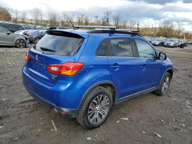 JA4AR4AWXGZ033849 - 2016 MITSUBISHI OUTLANDER SEL BLUE photo 3