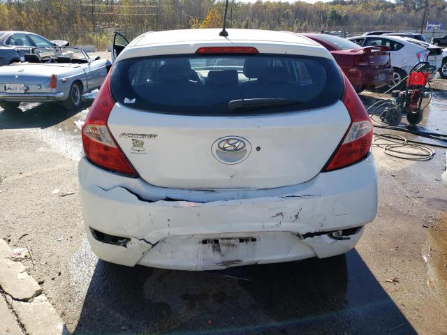 KMHCT5AE3CU048421 - 2012 HYUNDAI ACCENT GLS WHITE photo 6