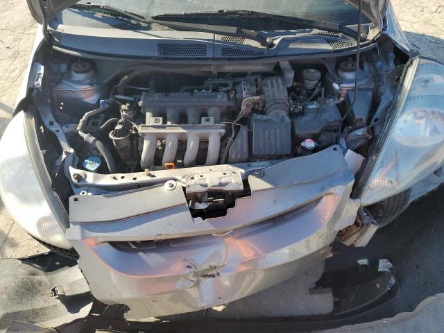 JHMGD376X7S023247 - 2007 HONDA FIT S ვერცხლისფერი ფოტო 11