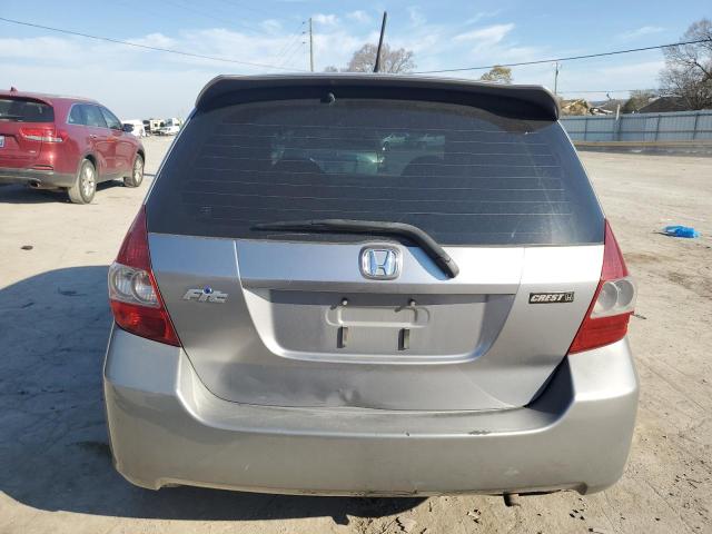 JHMGD376X7S023247 - 2007 HONDA FIT S SILVER photo 6