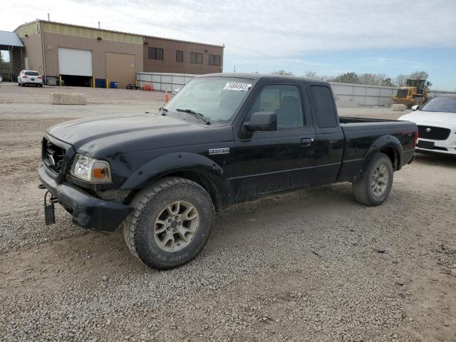 1FTZR45E98PA56711 - 2008 FORD RANGER SUPER CAB BLACK photo 1