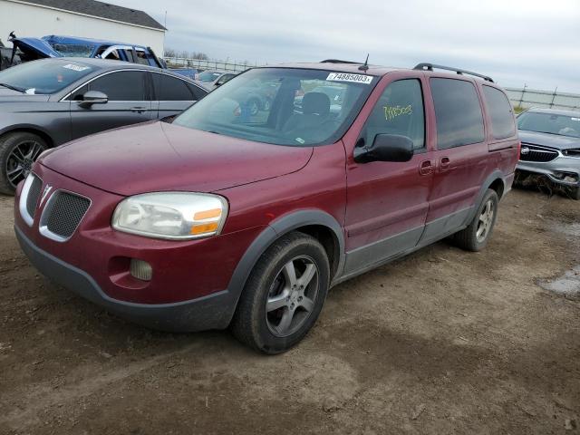 1GMDV03L15D252800 - 2005 PONTIAC MONTANA SV6 BURGUNDY photo 1