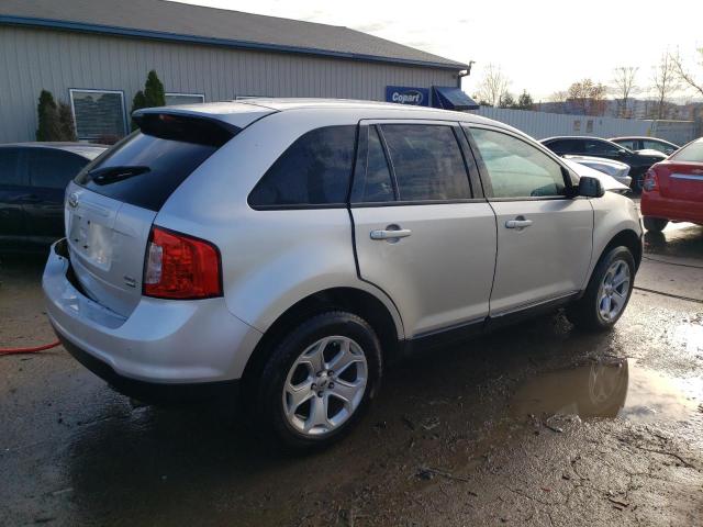 2FMDK4JC8EBB23381 - 2014 FORD EDGE SEL SILVER photo 3