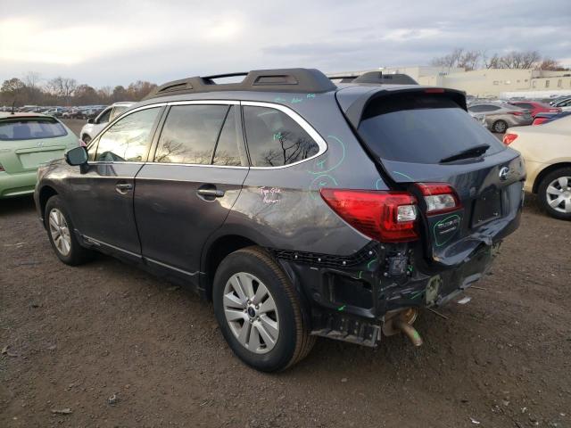 4S4BSAFC4J3395483 - 2018 SUBARU OUTBACK 2.5I PREMIUM GRAY photo 2