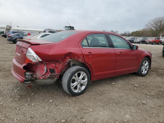 3FAHP0HA6CR237873 - 2012 FORD FUSION SE RED photo 3