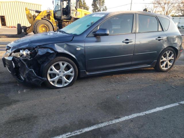 JM1BK344281135133 - 2008 MAZDA 3 HATCHBACK CHARCOAL photo 1