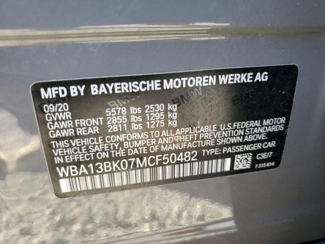 WBA13BK07MCF50482 - 2021 BMW M550XI TAN photo 12