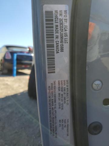 2C3CDZFJXMH615988 - 2021 DODGE CHALLENGER R/T SCAT PACK GRAY photo 12