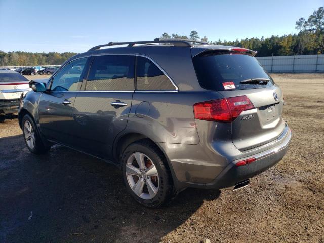 2HNYD2H60BH502561 - 2011 ACURA MDX TECHNOLOGY GRAY photo 2