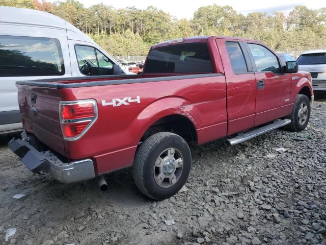 1FTFX1ET8CFD04466 - 2012 FORD F150 SUPER CAB RED photo 3