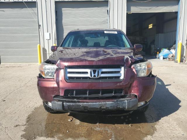 5FNYF28627B018582 - 2007 HONDA PILOT EXL BURGUNDY photo 5