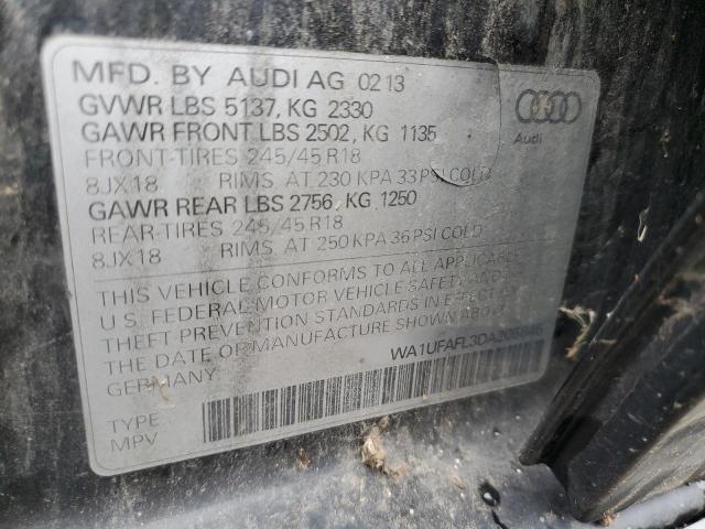 WA1UFAFL3DA205846 - 2013 AUDI A4 ALLROAD PREMIUM PLUS BLACK photo 12