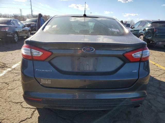 3FA6P0H74GR287043 - 2016 FORD FUSION SE GRAY photo 6