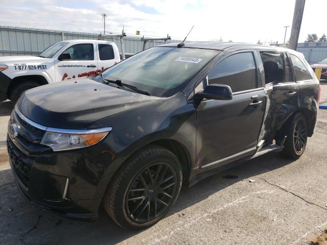 2FMDK4AK7EBB06336 - 2014 FORD EDGE SPORT BLACK photo 1