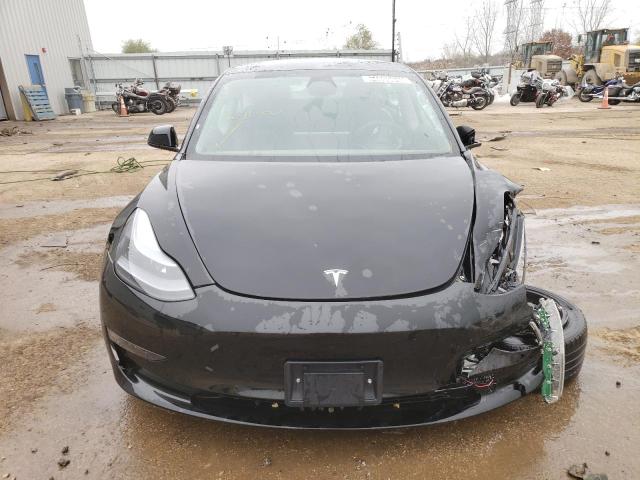 5YJ3E1EA8NF372359 - 2022 TESLA MODEL 3 BLACK photo 5