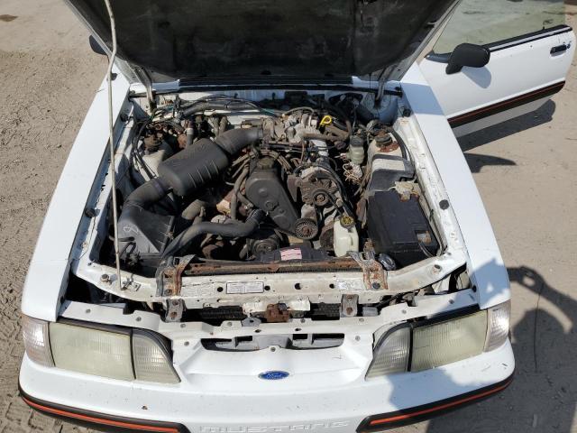 1FABP44A5KF214843 - 1989 FORD MUSTANG LX WHITE photo 11