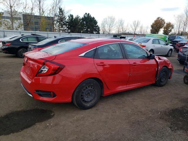 2HGFC2F54LH001914 - 2020 HONDA CIVIC LX RED photo 3