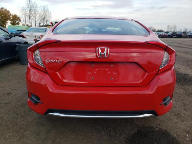 2HGFC2F54LH001914 - 2020 HONDA CIVIC LX RED photo 6