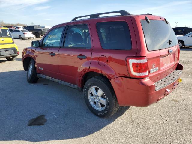 1FMCU031X8KA68680 - 2008 FORD ESCAPE XLT RED photo 2