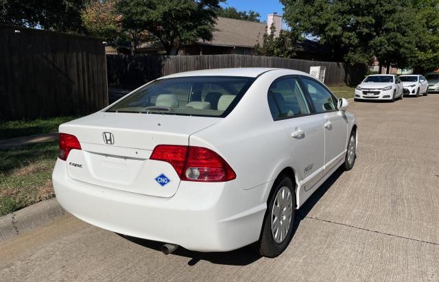 1HGFA46518L000876 - 2008 HONDA CIVIC GX WHITE photo 4