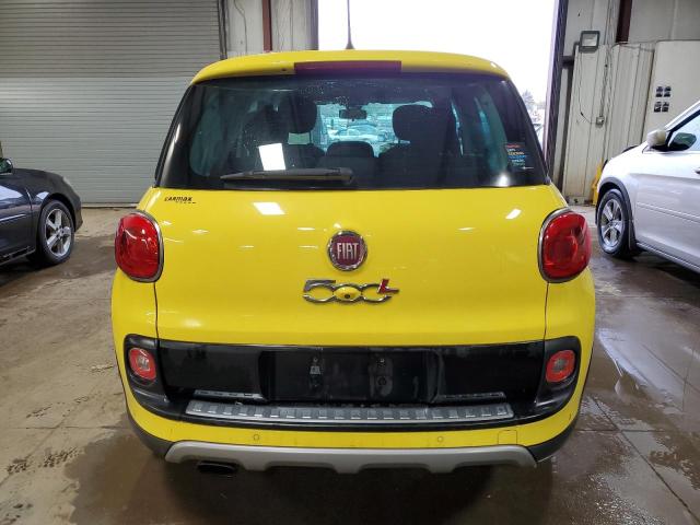 ZFBCFADH0EZ015184 - 2014 FIAT 500L TREKKING YELLOW photo 6