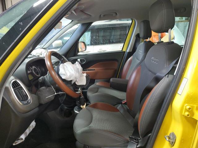 ZFBCFADH0EZ015184 - 2014 FIAT 500L TREKKING YELLOW photo 7