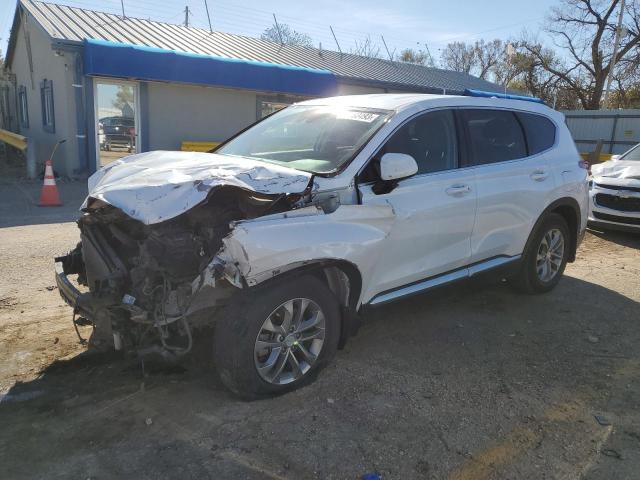 5NMS33AD2LH179309 - 2020 HYUNDAI SANTA FE SEL WHITE photo 1