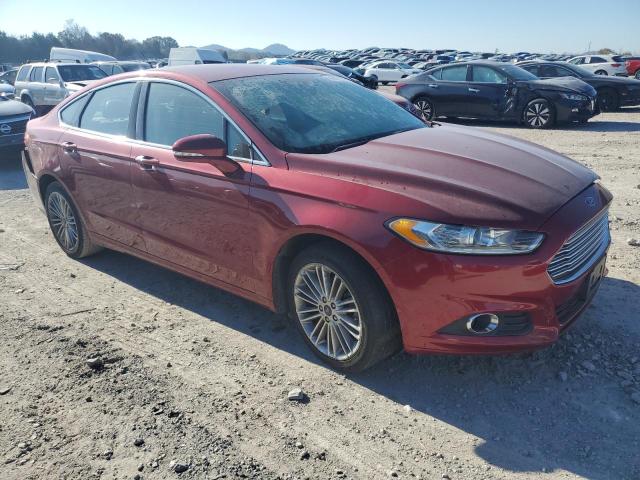 3FA6P0T96GR380123 - 2016 FORD FUSION SE RED photo 4