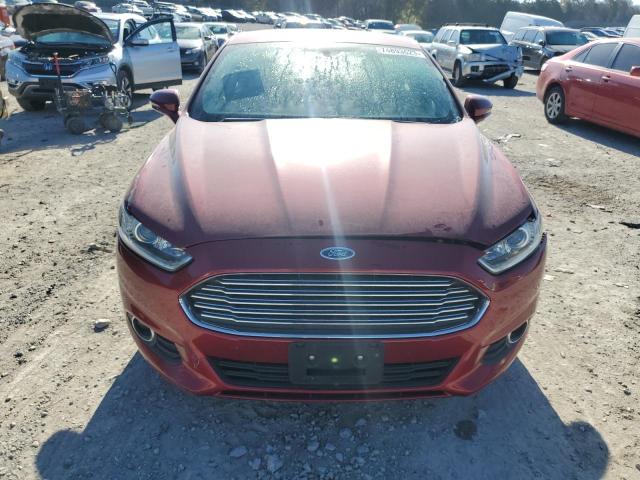 3FA6P0T96GR380123 - 2016 FORD FUSION SE RED photo 5