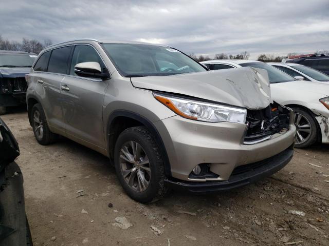 5TDJKRFH1FS205042 - 2015 TOYOTA HIGHLANDER XLE GOLD photo 4