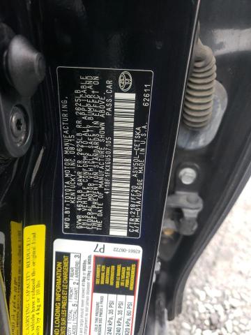 4T1BF1FKXGU507105 - 2016 TOYOTA CAMRY SE LE 黑色 照片 12