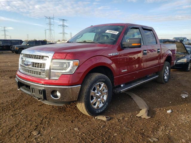 1FTFW1ET0EFA91311 - 2014 FORD F150 SUPERCREW RED photo 1