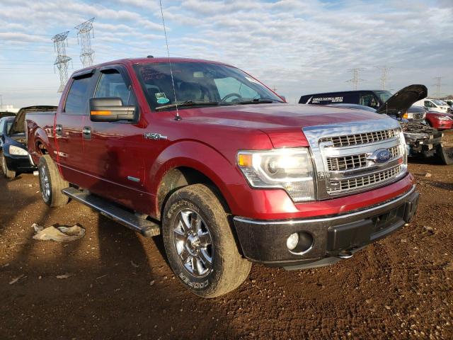 1FTFW1ET0EFA91311 - 2014 FORD F150 SUPERCREW RED photo 4
