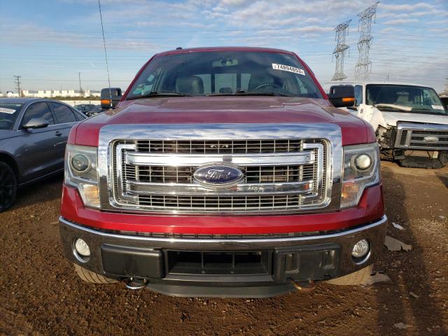 1FTFW1ET0EFA91311 - 2014 FORD F150 SUPERCREW RED photo 5