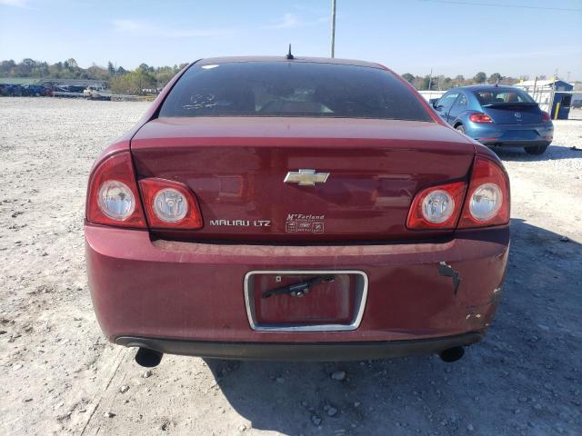 1G1ZE5E70BF222204 - 2011 CHEVROLET MALIBU LTZ წითელი ფოტო 6